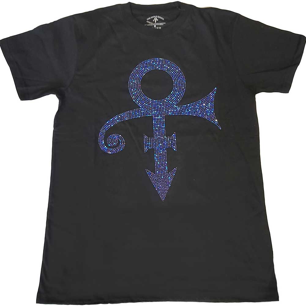Prince Unisex T-Shirt: Purple Symbol (Diamante) (X-Large)