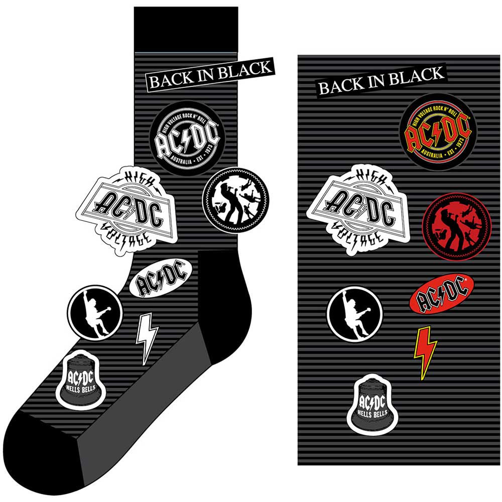 AC/DC Unisex Ankle Socks: Icons (UK Size 7 - 11)