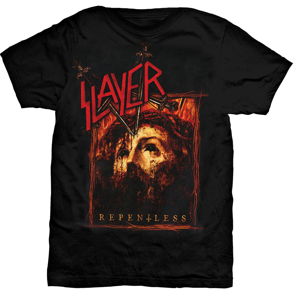 Slayer Unisex T-Shirt: Repentless Rectangle (Large)