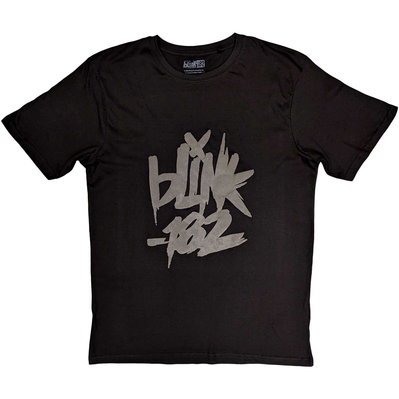 Blink-182 Unisex T-Shirt: Neon Logo (Hi-Build) (Large)