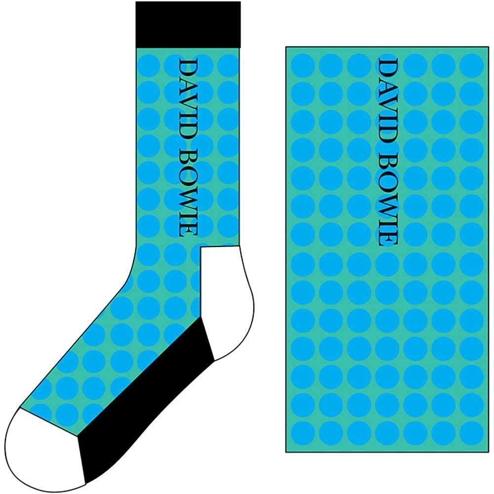 David Bowie Unisex Ankle Socks: Circles Pattern (UK Size 7 - 11)