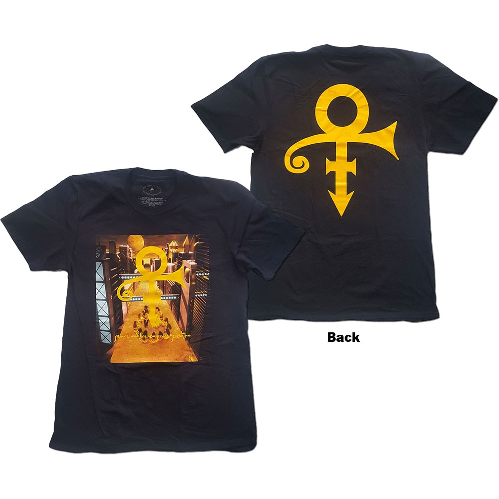 Prince Unisex T-Shirt: Love Symbol (Back Print) (Large)