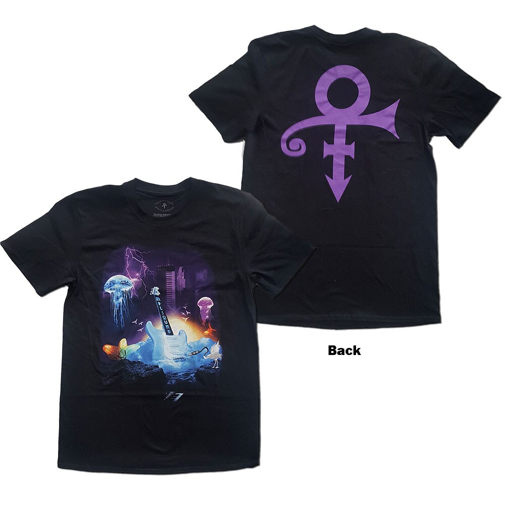 Prince Unisex T-Shirt: Lotus Flower (Back Print) (Small)
