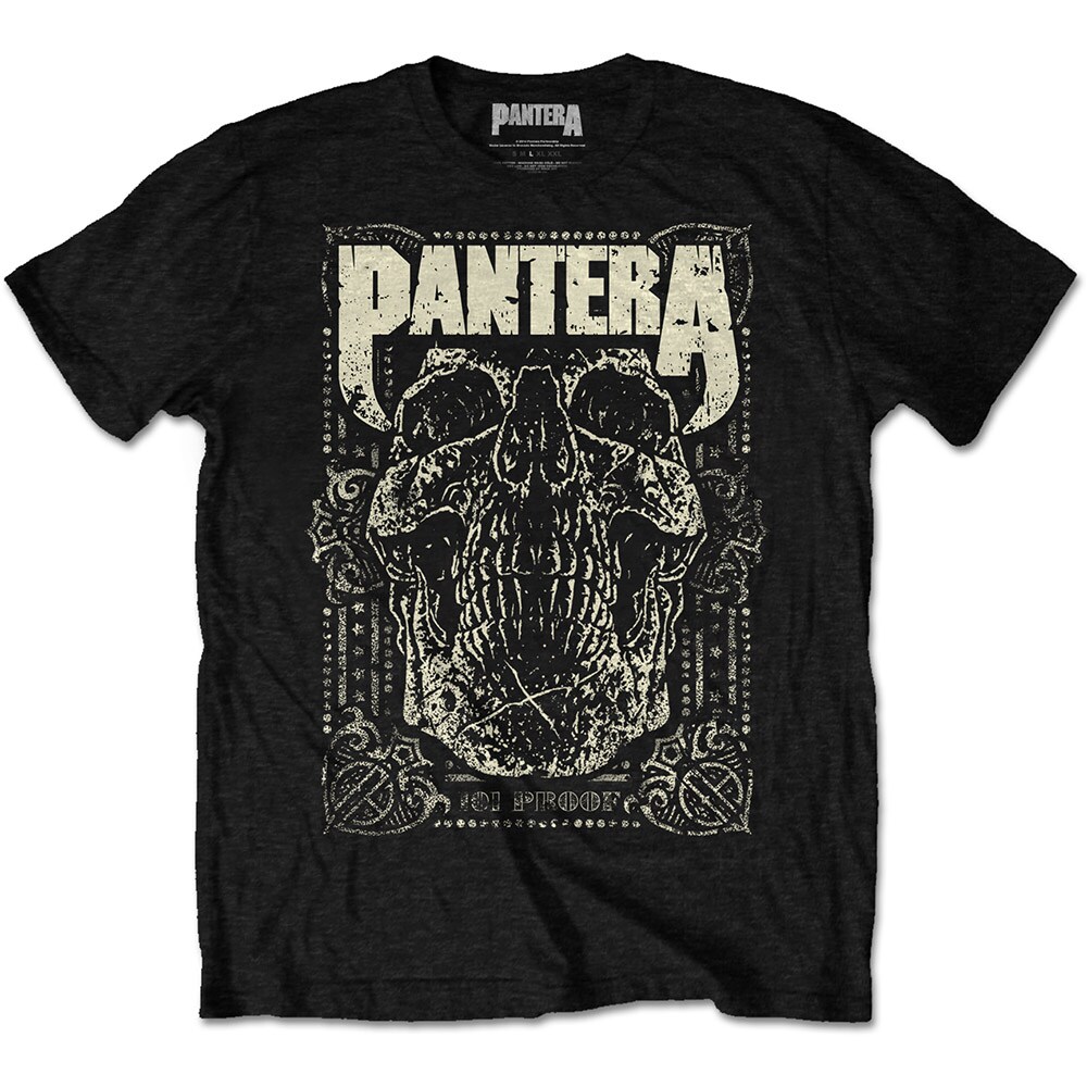 Pantera Unisex T-Shirt: 101 Proof Skull (Large) - 2