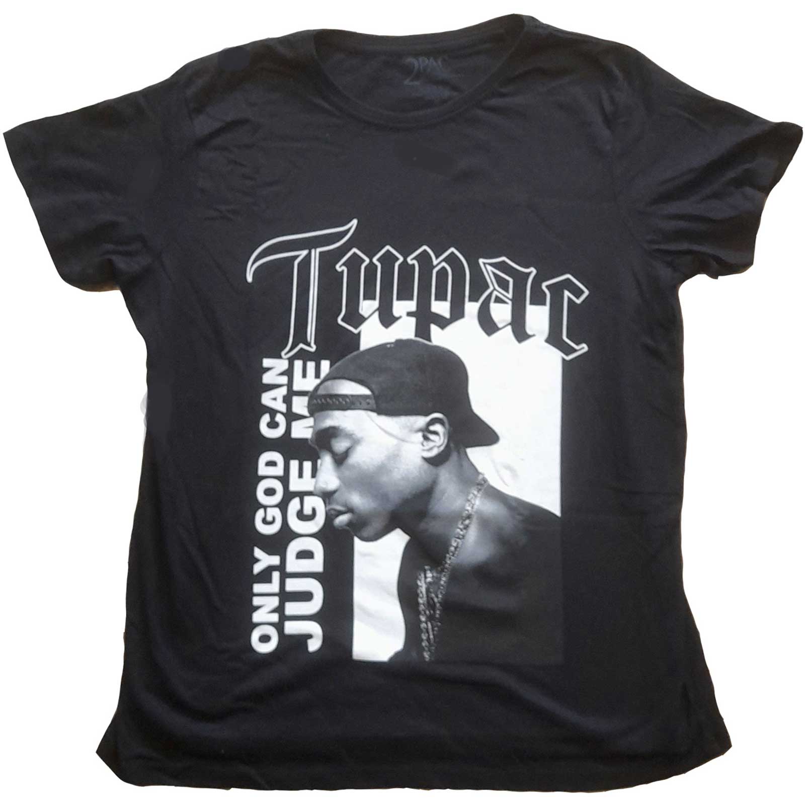 Tupac Ladies T-Shirt: Only God Text (10)