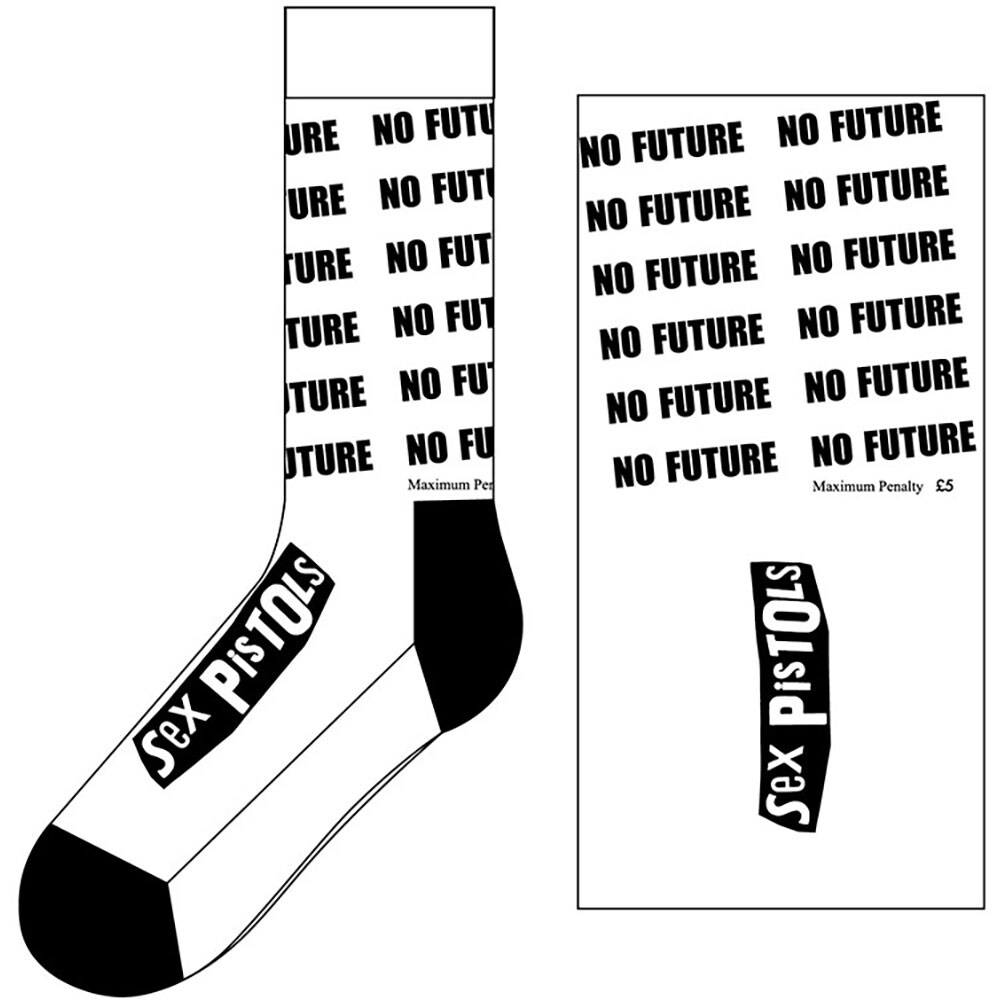 The Sex Pistols Unisex Ankle Socks: No Future (UK Size 7.5 - 11.5)