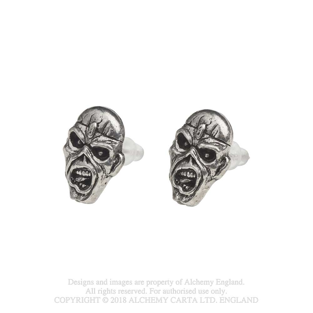 Earrings: Iron Maiden - Piece Of Mind Eddie (studs) - 4