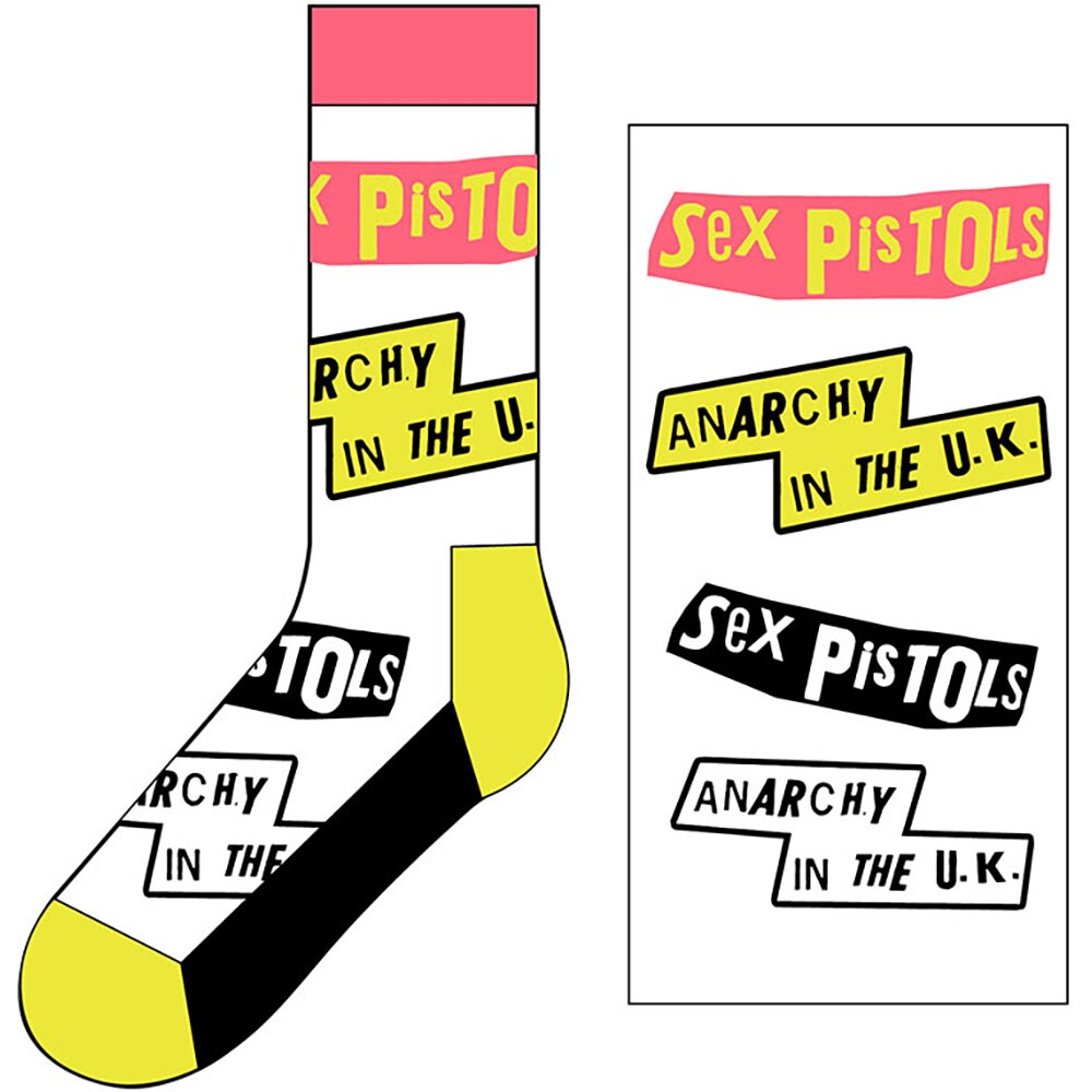 The Sex Pistols Unisex Ankle Socks: Anarchy In The UK (UK Size 7.5 - 11.5)