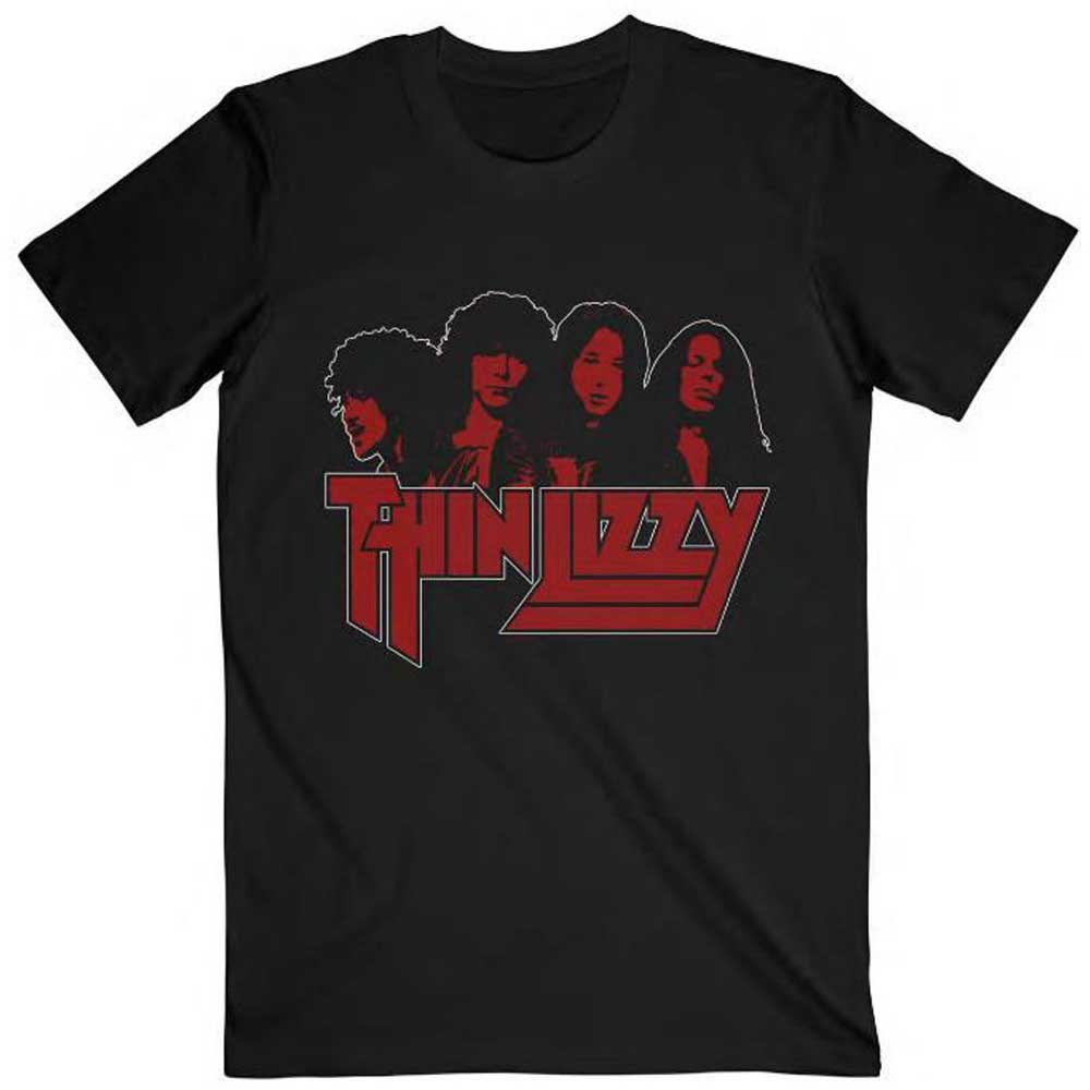 Thin Lizzy Unisex T-Shirt: Band Photo Logo (XX-Large)