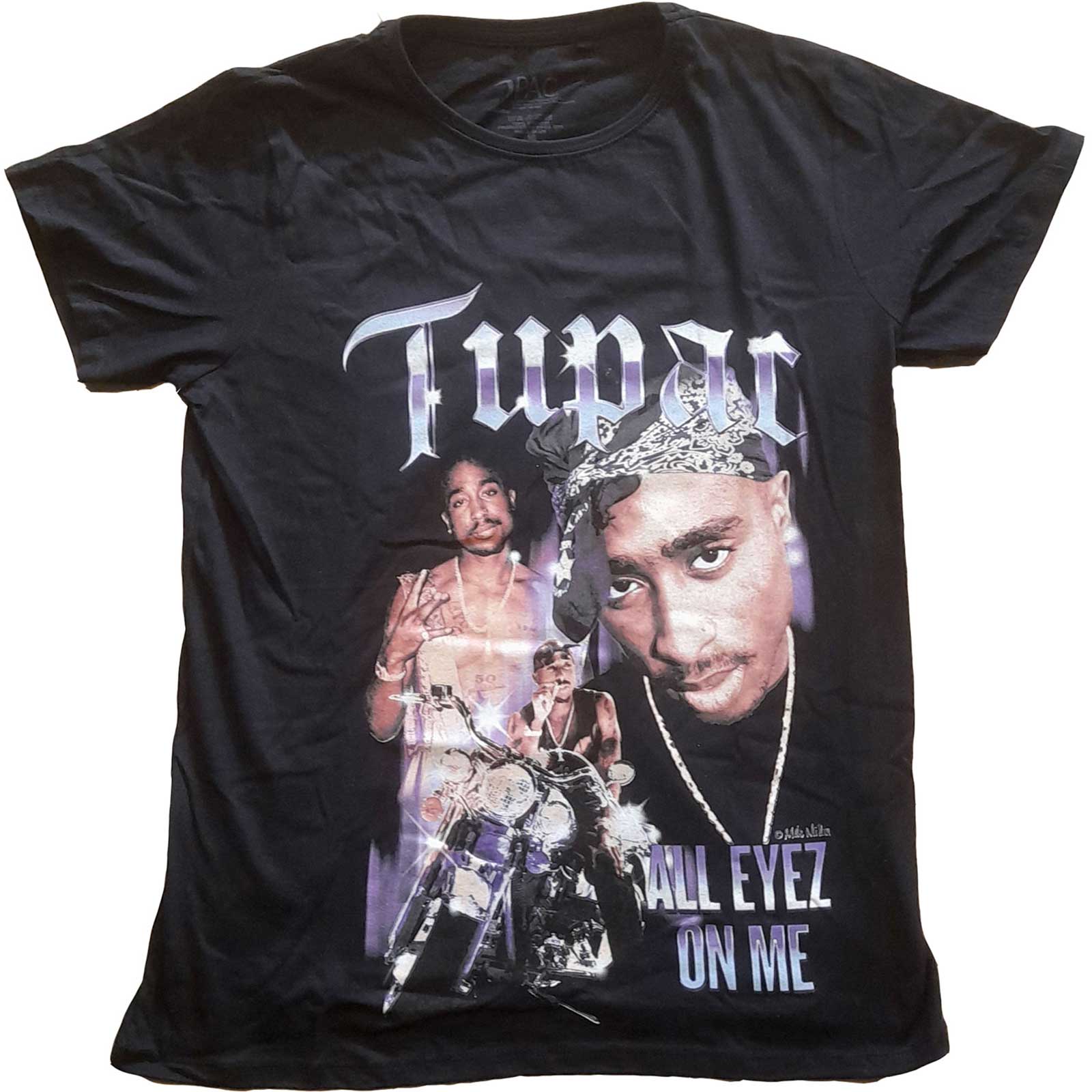 Tupac Ladies T-Shirt: All Eyez Blue Homage (12)