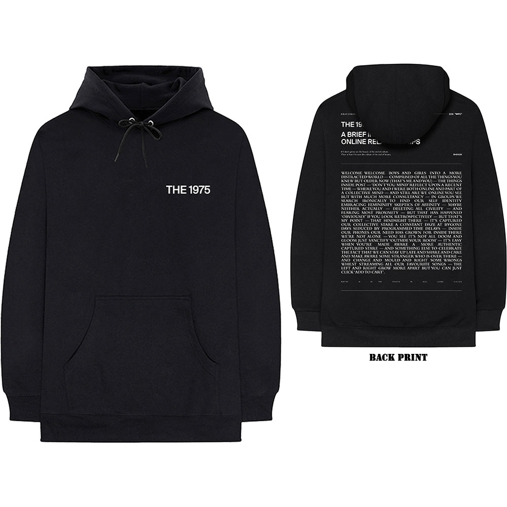 The 1975 Unisex Pullover Hoodie: ABIIOR Welcome Welcome Version 2. (Back Print) (X-Large)
