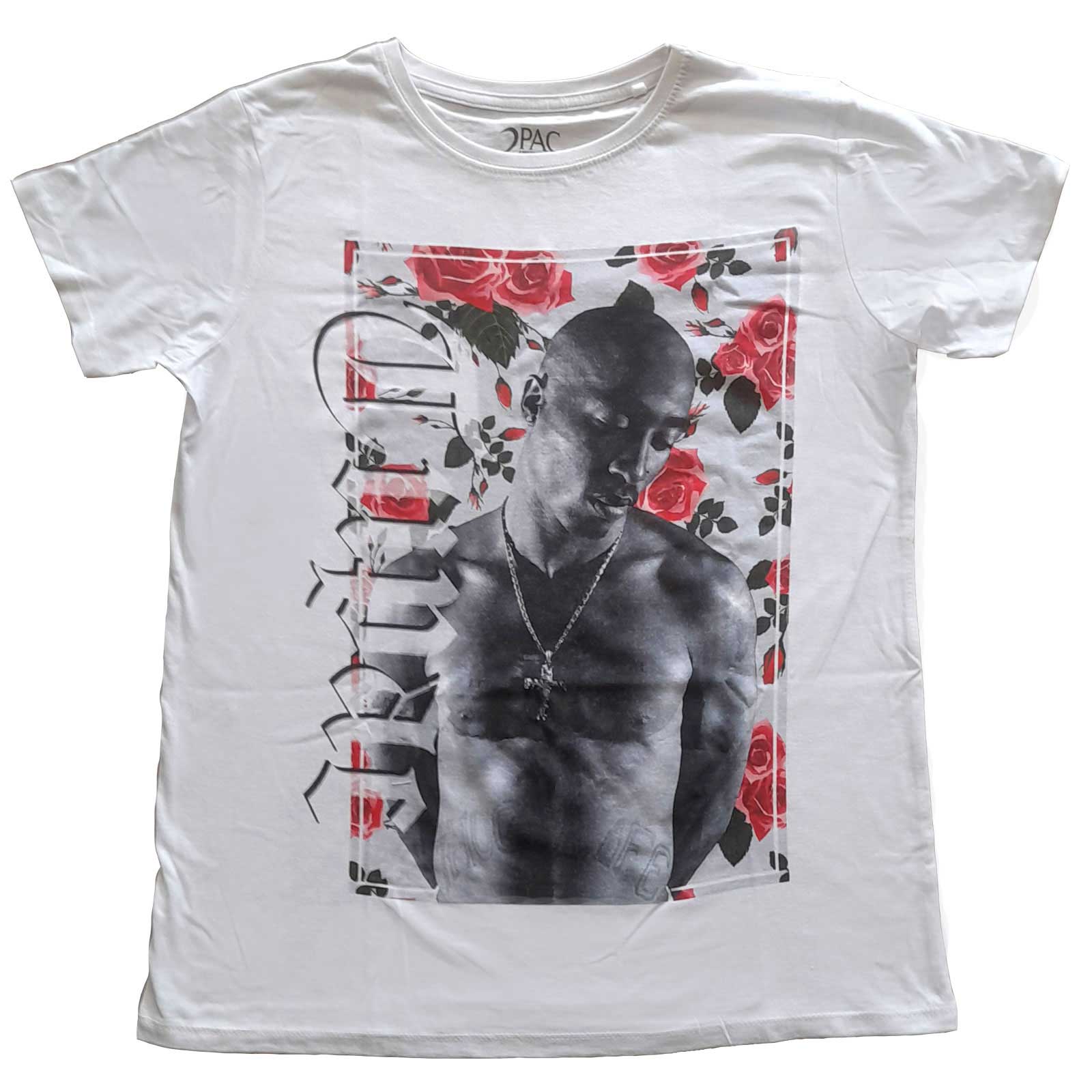Tupac Ladies T-Shirt: Floral (16)