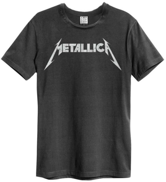 Metallica: Logo Amplified Vintage Charcoal XX Large T Shirt