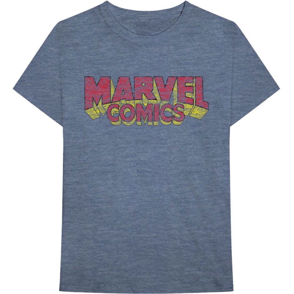 Marvel Comics Unisex T-Shirt: Distressed Logo (XX-Large)