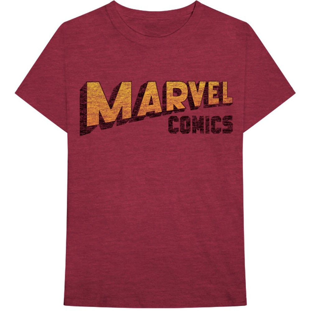 Marvel Comics Unisex T-Shirt: Warped Logo (Medium)
