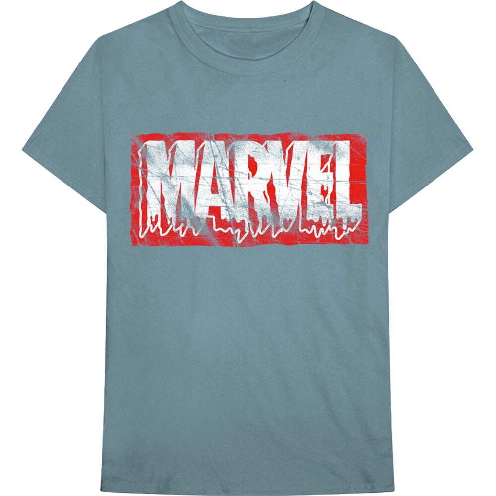 Marvel Comics Unisex T-Shirt: Distressed Dripping Logo (Small)