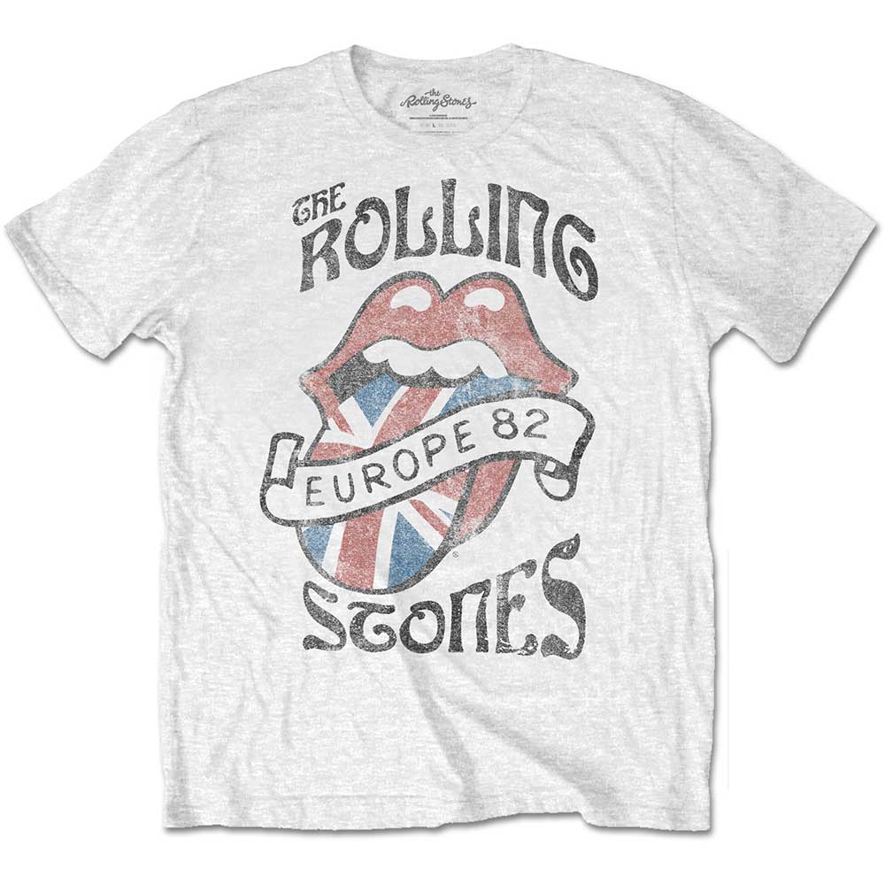 The Rolling Stones Unisex T-Shirt: Europe 82 (Large)