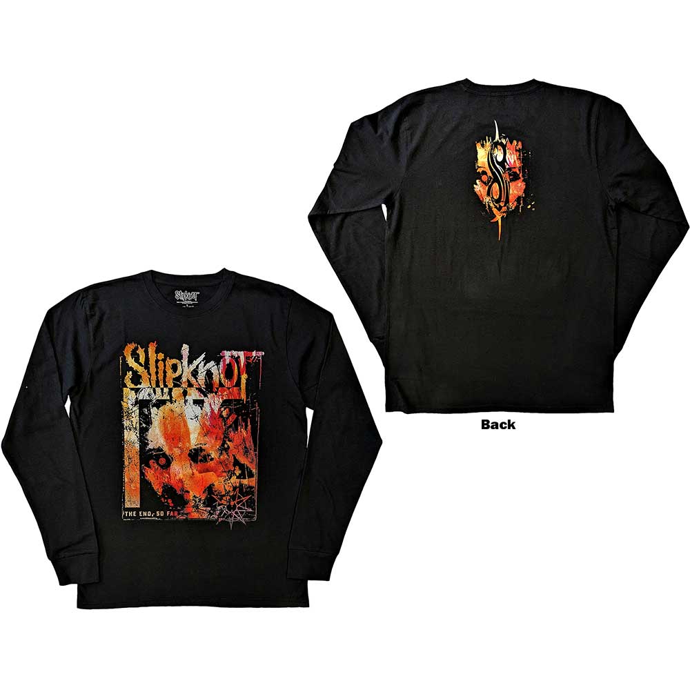 Slipknot Unisex Long Sleeve T-Shirt: The End, So Far Pepper (Back Print) (X-Large)