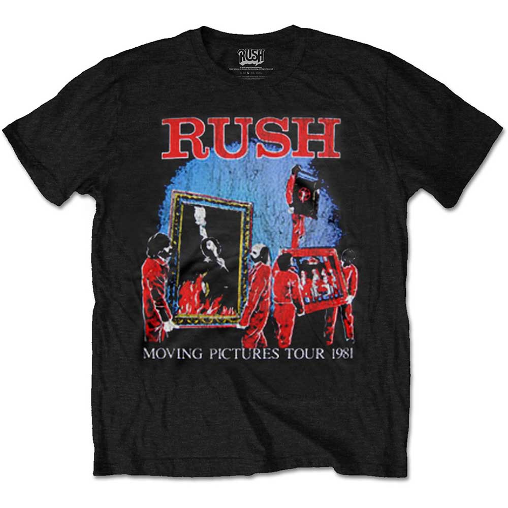 Rush Unisex T-Shirt: Moving Pictures Tour (Large) - 2