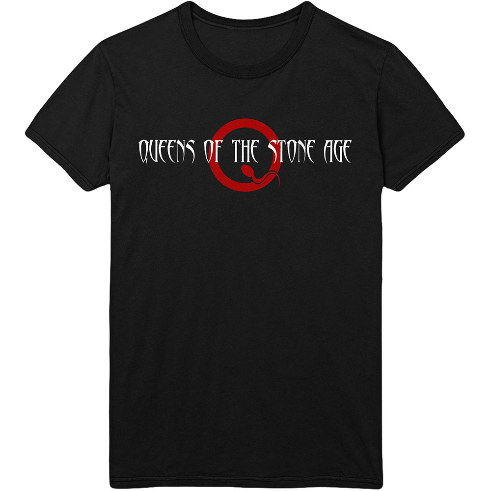 Queens Of The Stone Age Unisex T-Shirt: Text Logo (Small)