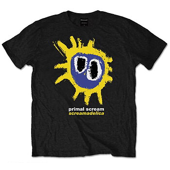 Primal Scream Unisex T-Shirt: Screamadelica Yellow (Large)