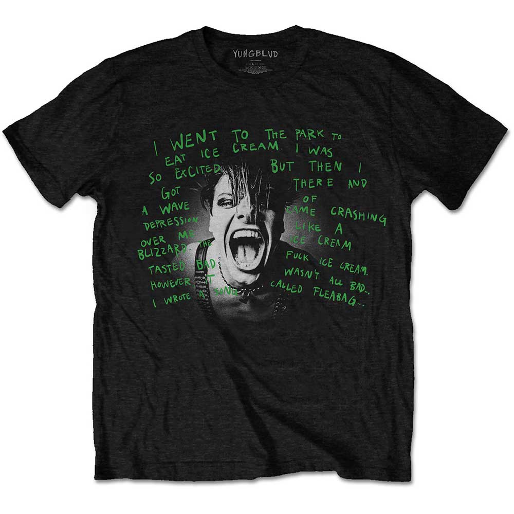 Yungblud Unisex T-Shirt: Lyric Photo (Large)