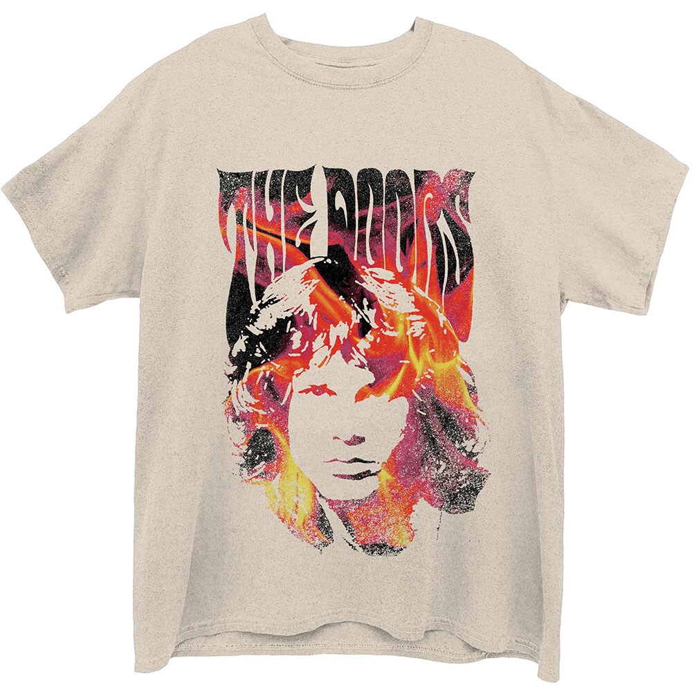 The Doors Unisex T-Shirt: Jim Face Fire (Large)