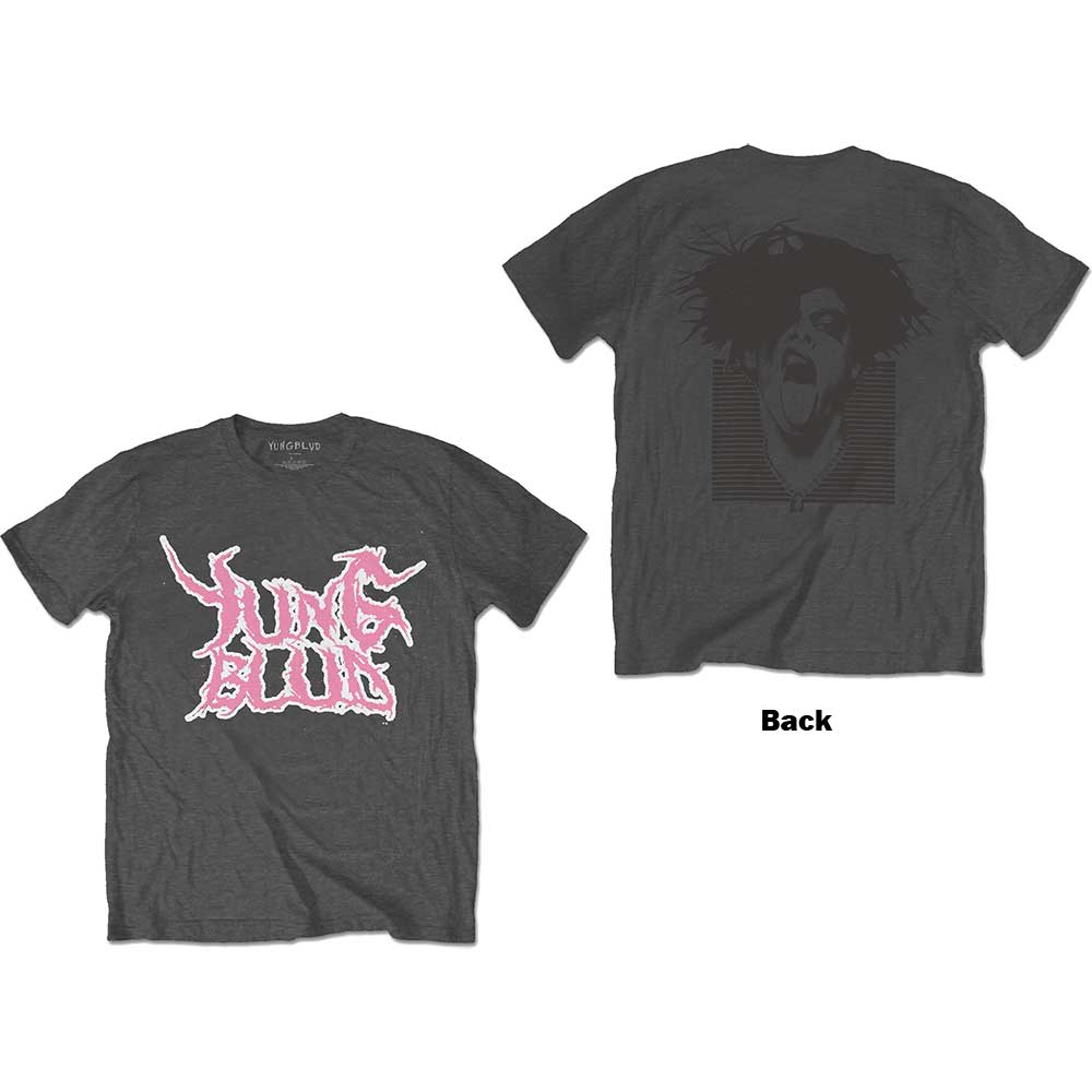 Yungblud Unisex T-Shirt: DEADHAPPY Pink (Back Print) (Small)