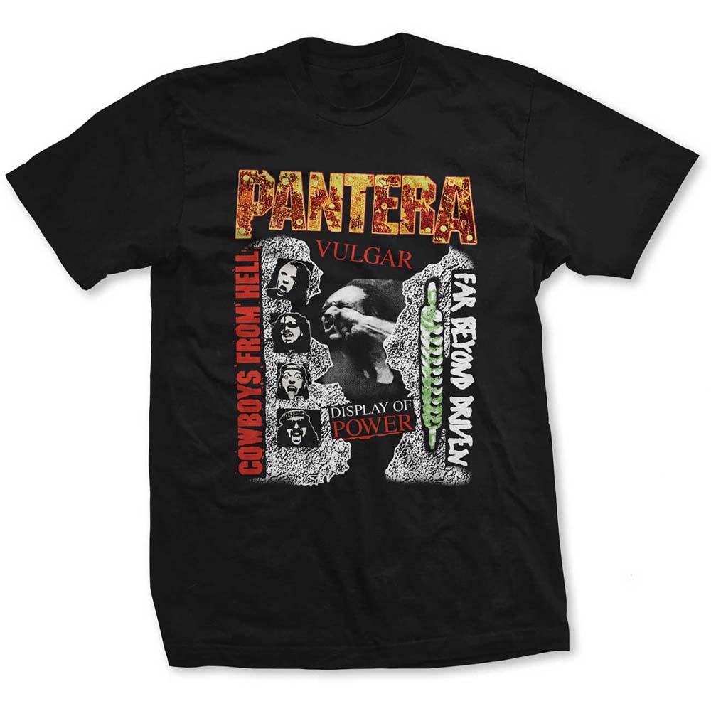 Pantera Unisex T-Shirt: 3 Albums (X-Large)