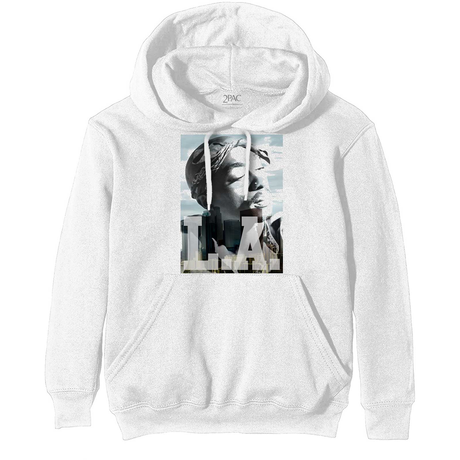 Tupac Unisex Pullover Hoodie: LA Skyline (Large) - 2