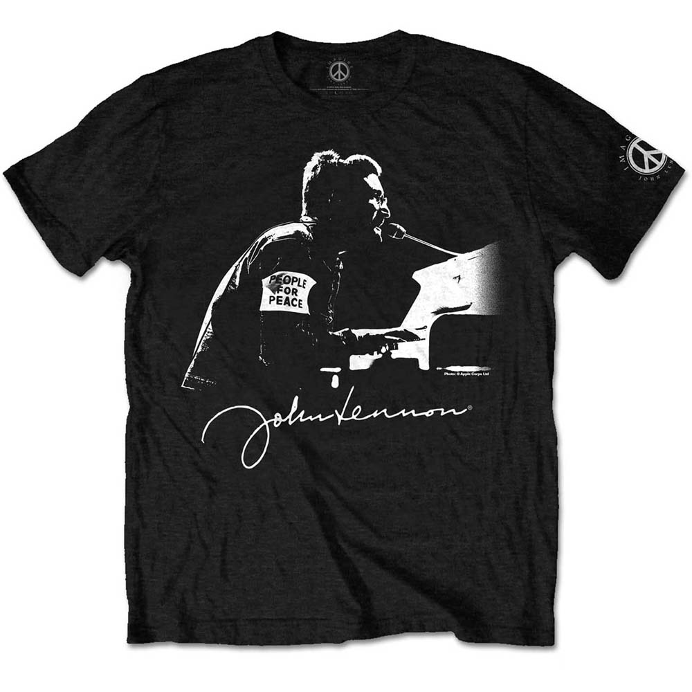 John Lennon Unisex T-Shirt: People for Peace (X-Large)