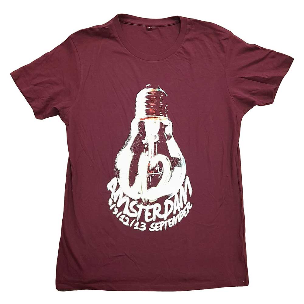U2 Unisex T-Shirt: Amsterdam Event 2015 (Medium)