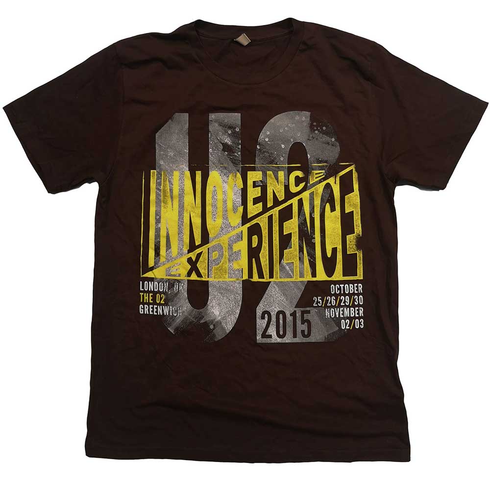 U2 Unisex T-Shirt: I+E London Event 2015 (Small)
