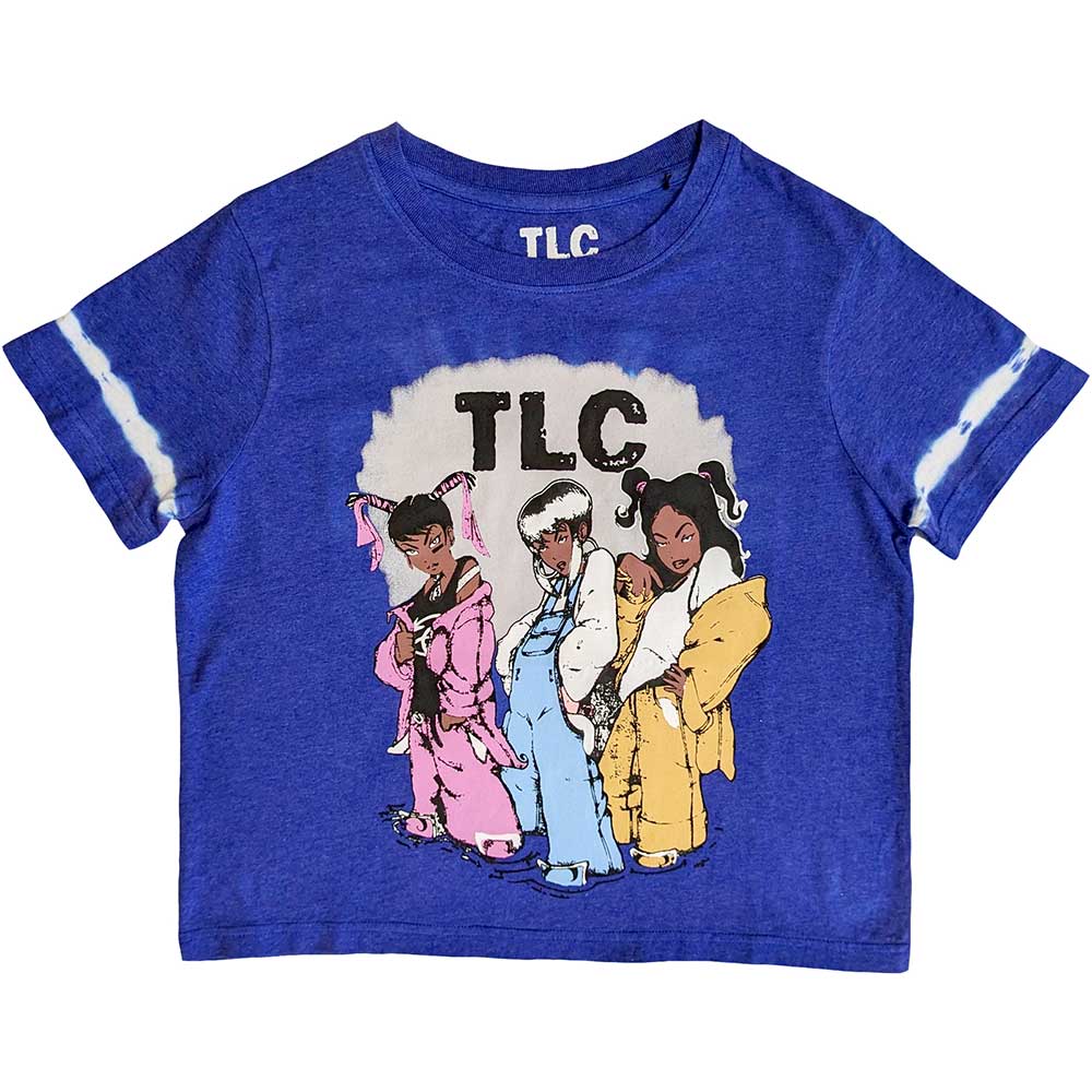 TLC Ladies Crop Top: Cartoon (Wash Collection) (Large)