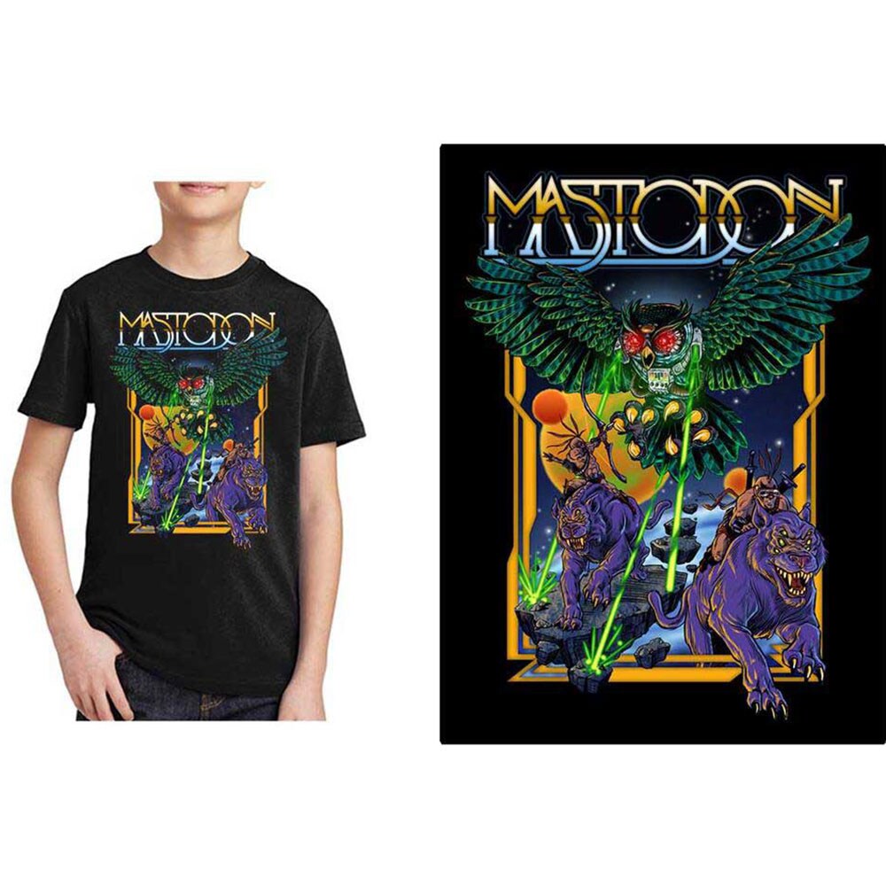 Mastodon Kids T-Shirt: Space Owl (9-10 Years)