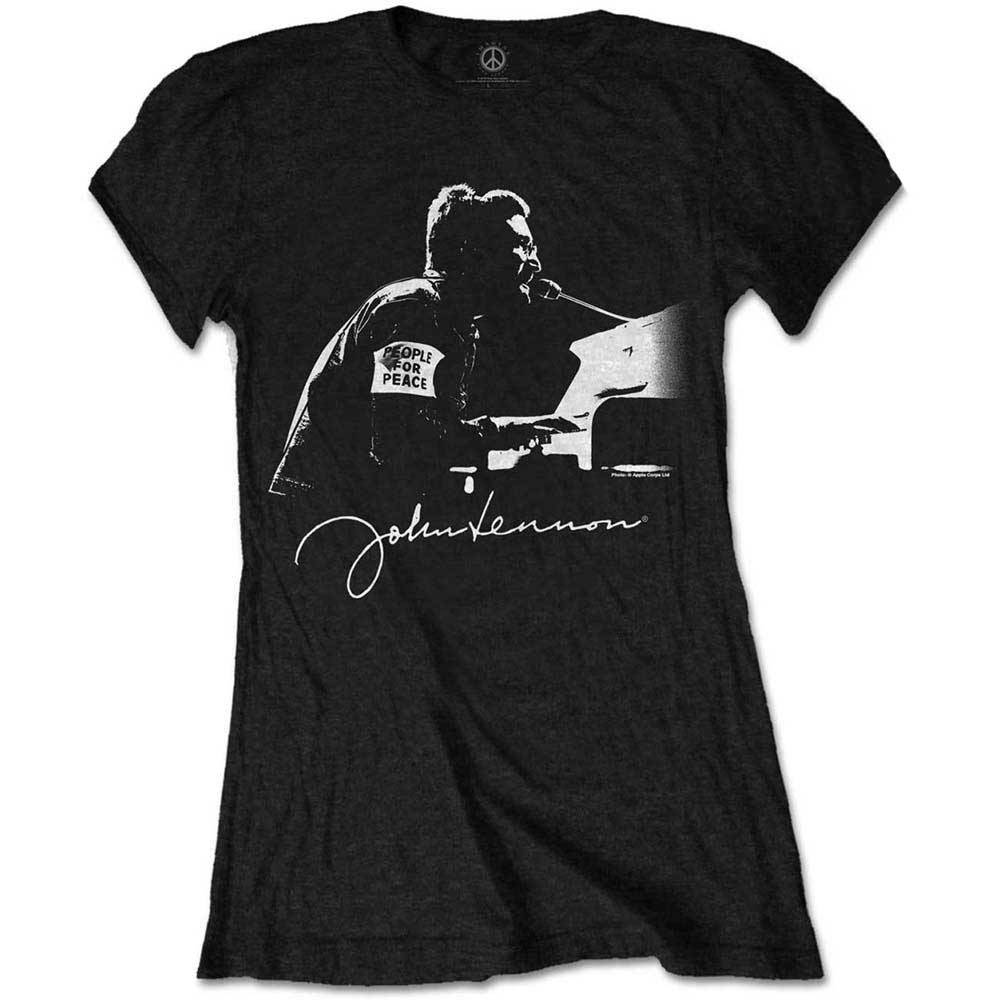 John Lennon Ladies T-Shirt: People for Peace (XXXX-Large)