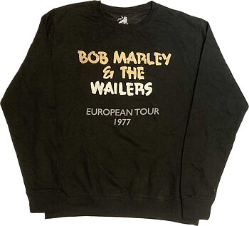 Bob Marley Unisex Sweatshirt: Wailers European Tour '77 (Medium)