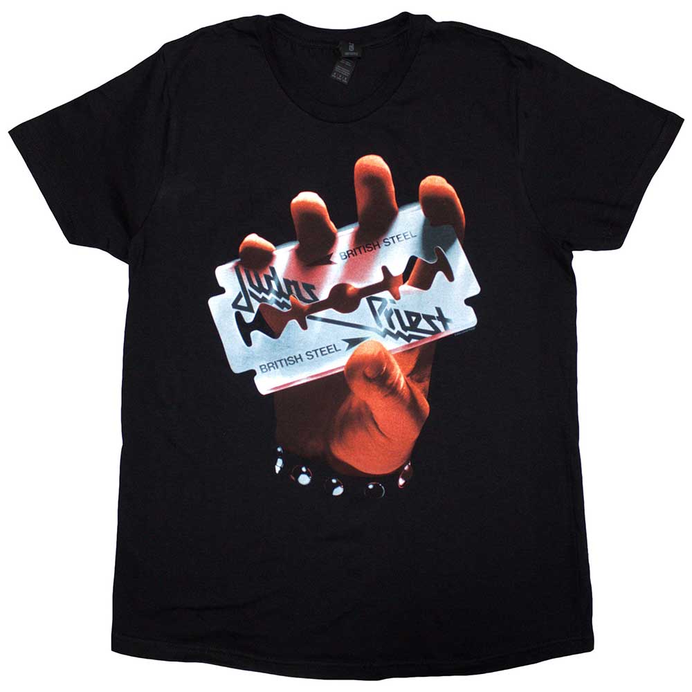 Judas Priest Ladies T-Shirt: British Steel  (Large)