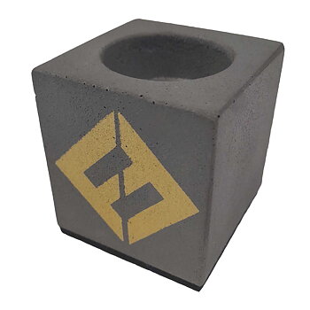 Foo Fighters Tea Light Holder: Concrete & Gold (Ex-Tour)
