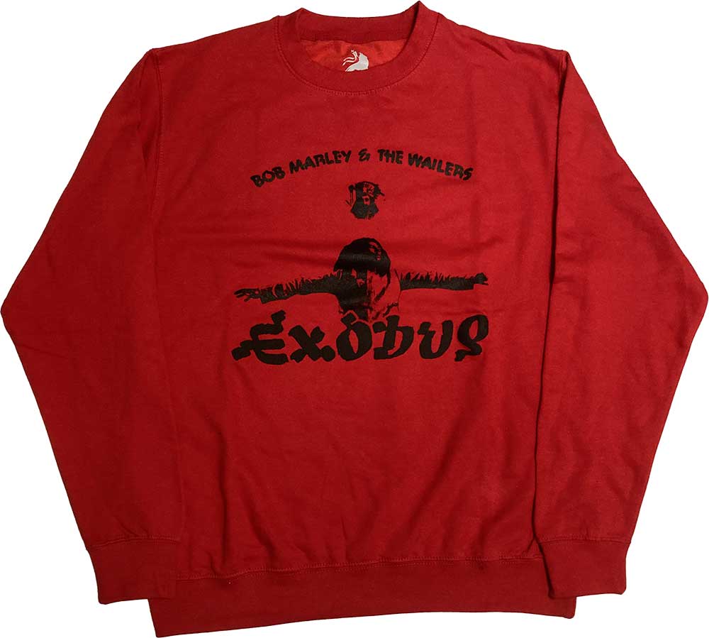 Bob Marley Unisex Sweatshirt: Exodus Arms Outstretched (Hi-Build) (Small)
