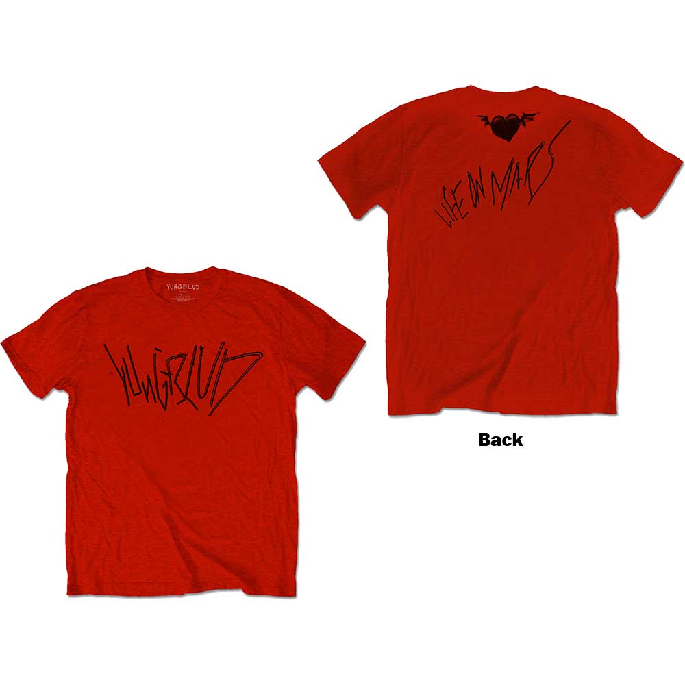 Yungblud Unisex T-Shirt: Life on Mars (Back Print) (XX-Large)