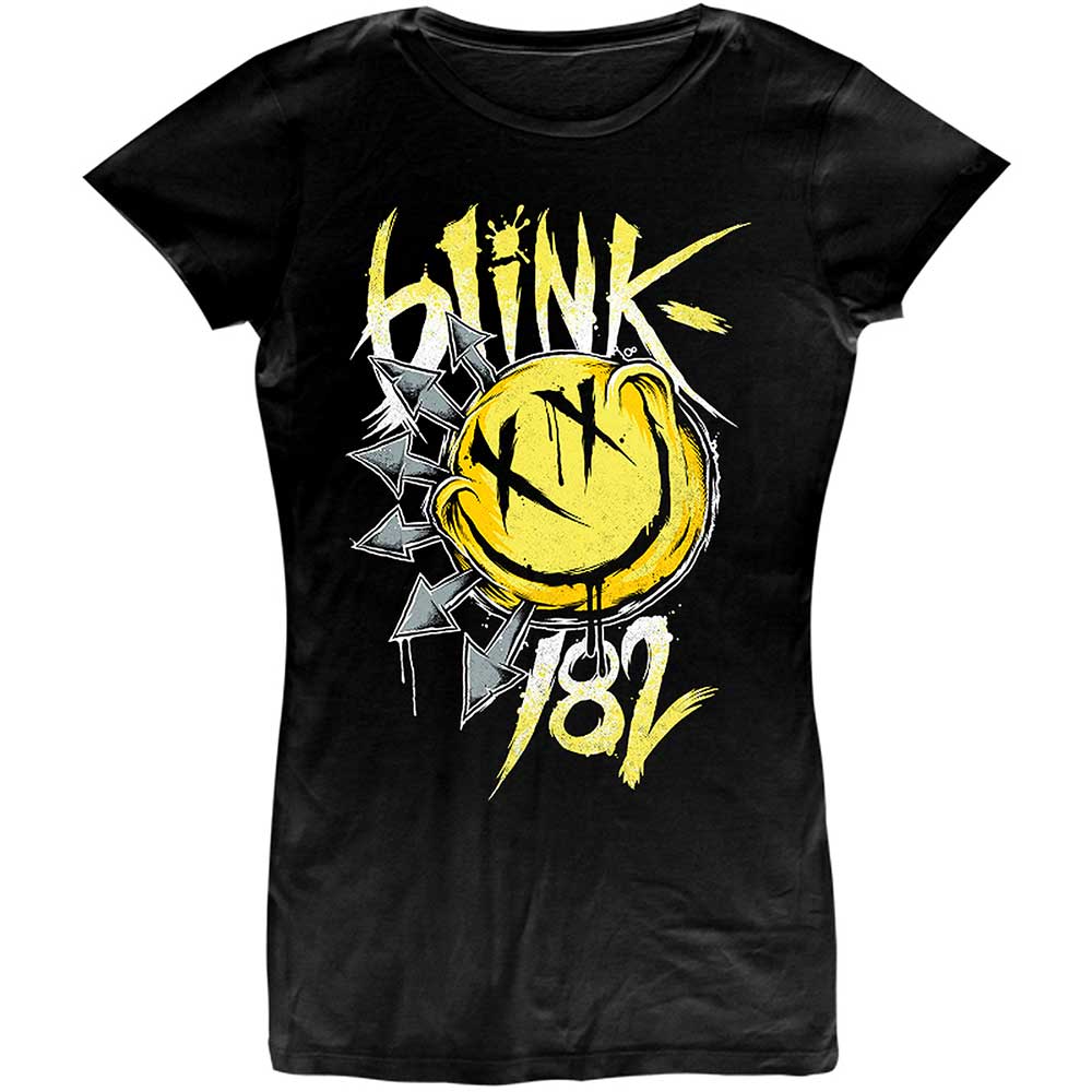 Blink-182 Ladies T-Shirt: Big Smile (Large)