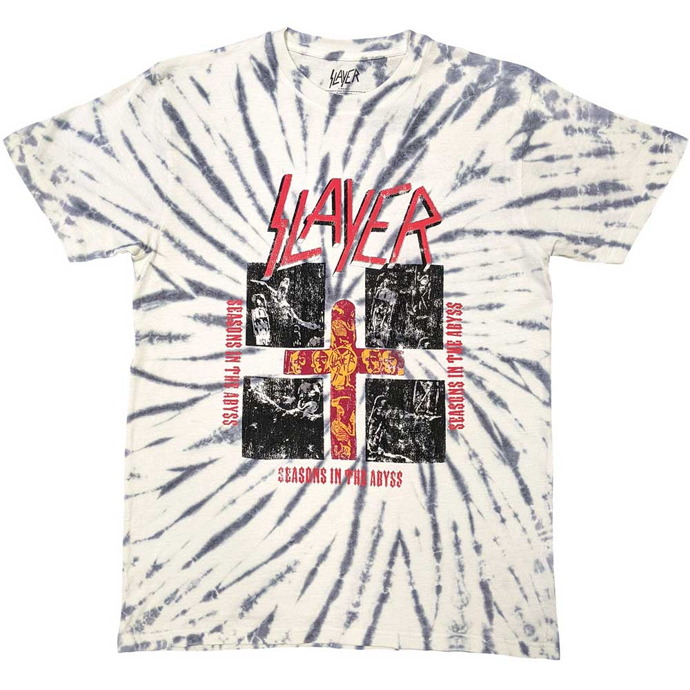 Slayer Unisex T-Shirt: Quad Seasons (Wash Collection) (Small)
