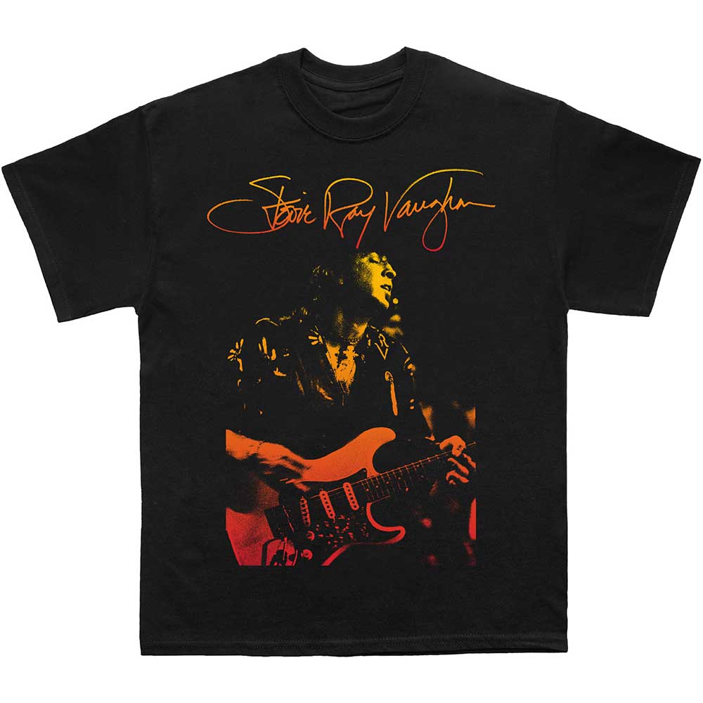 Stevie Ray Vaughan Unisex T-Shirt: Signature (Small)