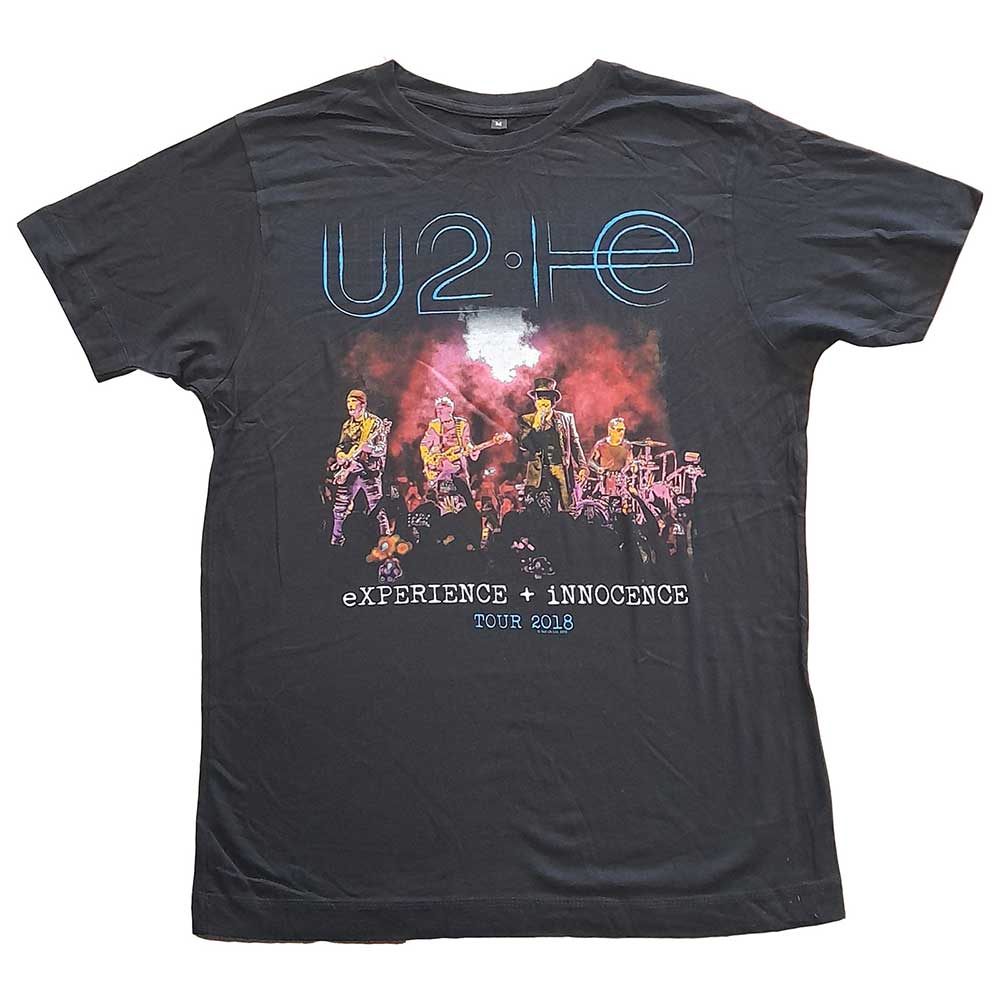 U2 Unisex T-Shirt: Live Photo 2018 (Large)