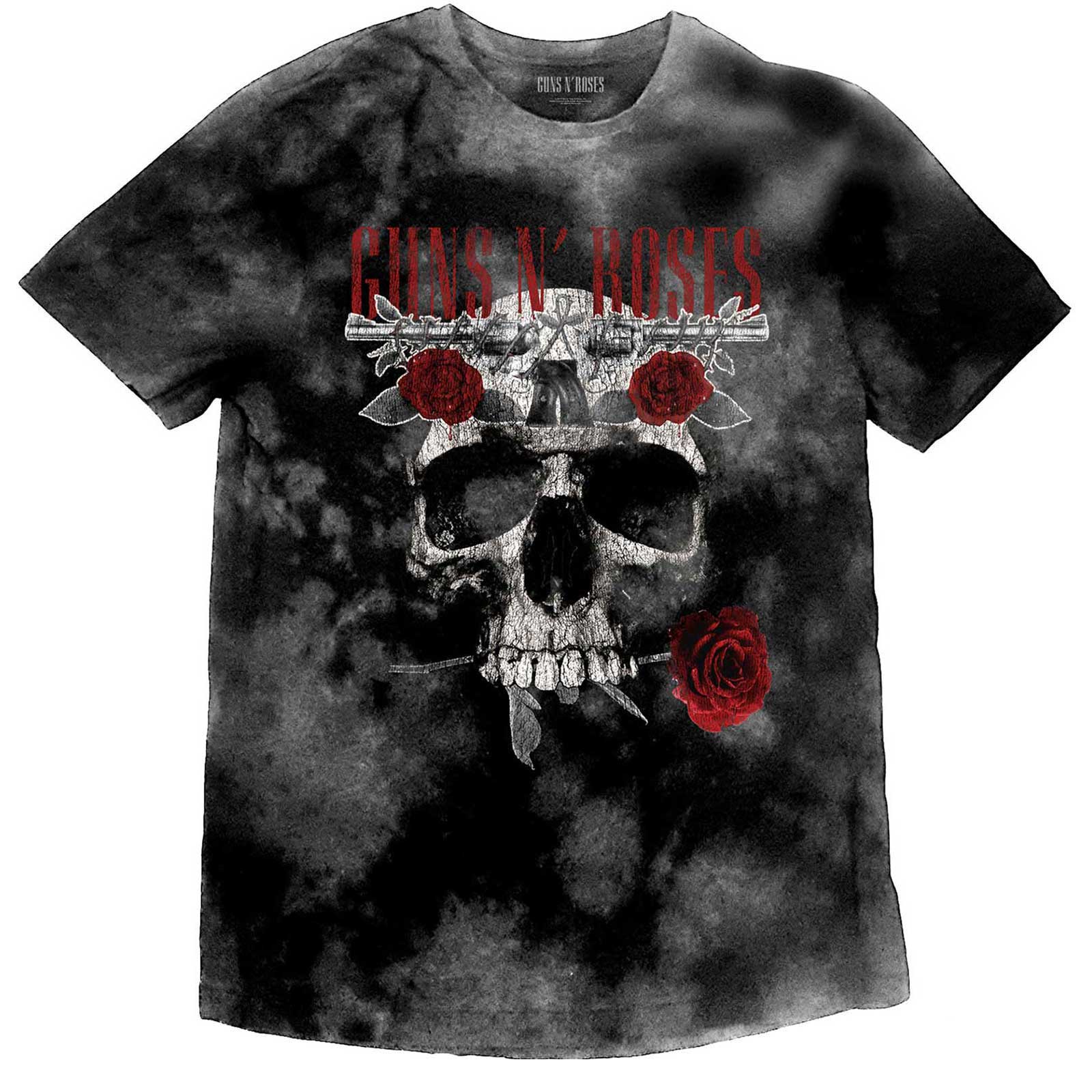 Guns N' Roses Kids T-Shirt: Flower Skull (Wash Collection) (9-10 Years)