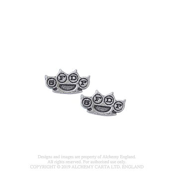 Five Finger Death Punch Stud Earrings: Knuckleduster