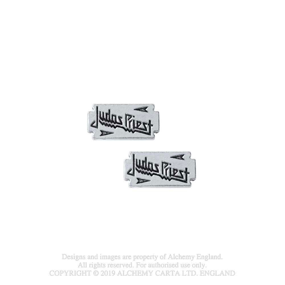Judas Priest Stud Earrings: Razor Blade