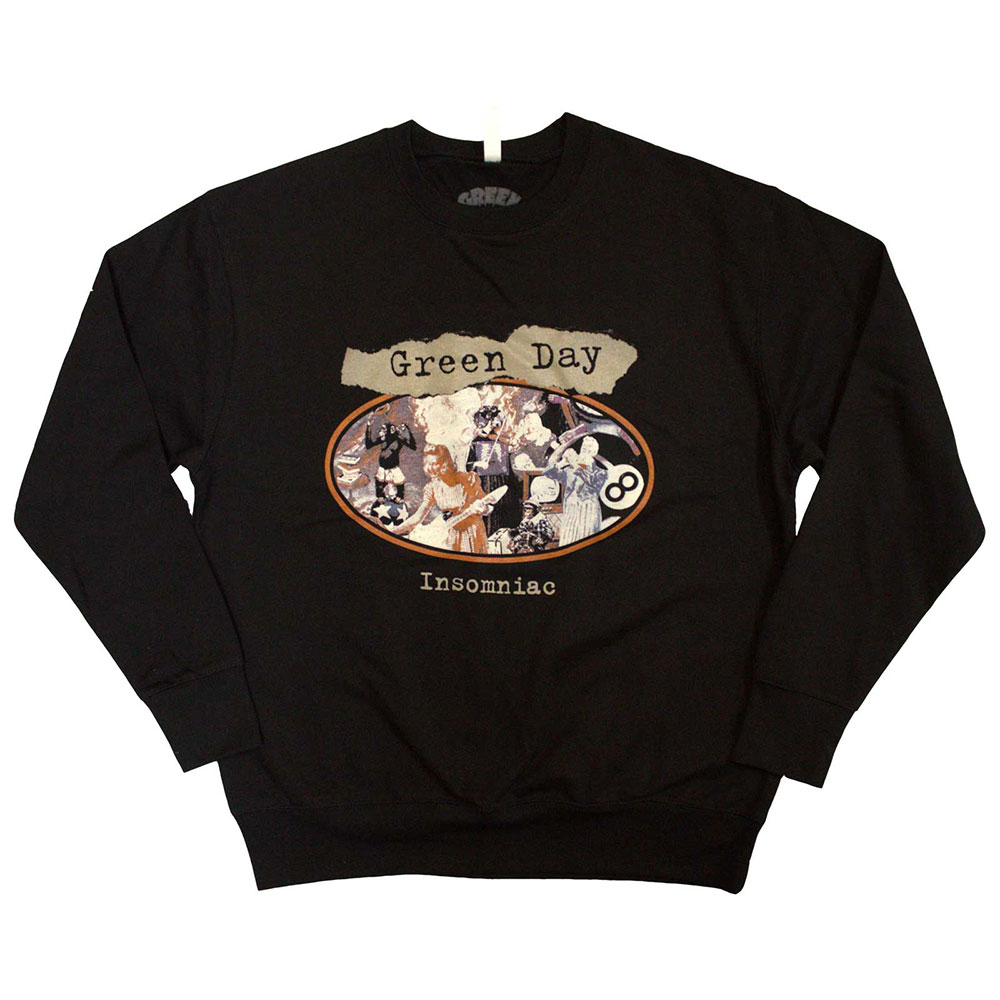 Green Day Unisex Sweatshirt: Insomniac (Large)