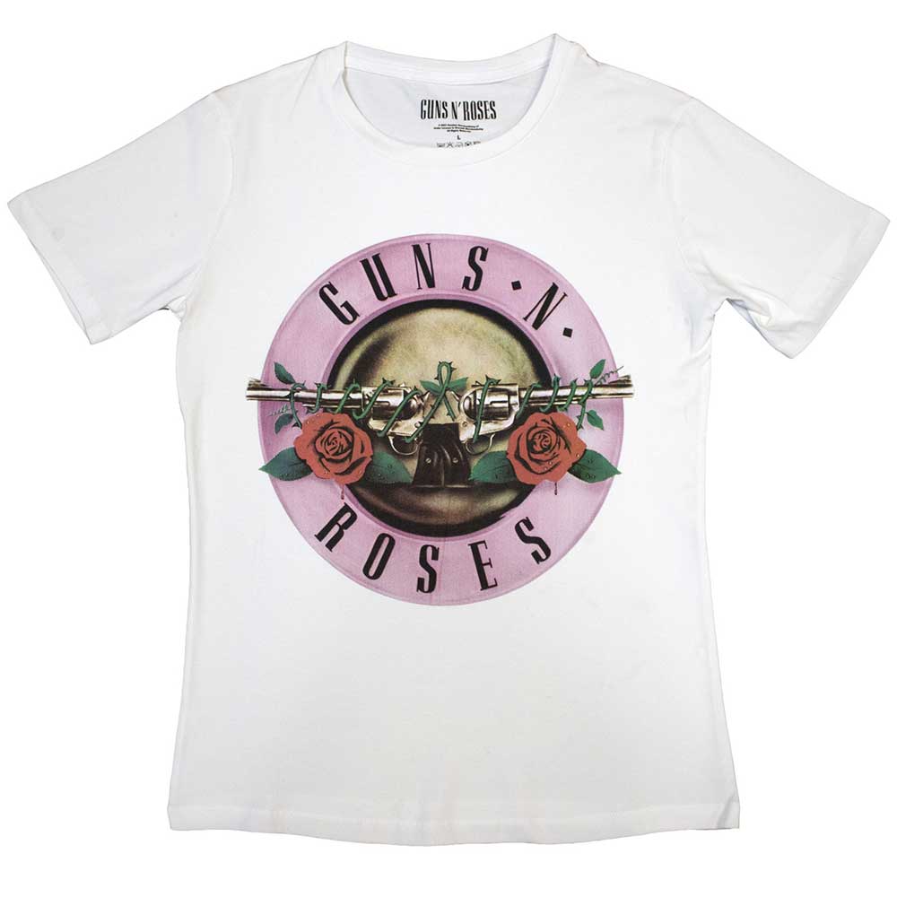 Guns N' Roses Ladies T-Shirt: Classic Logo (Medium)